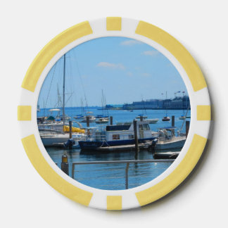Lot De Jeton De Poker Clay Poker Chips Boston City bateau à voile vie