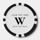 Lot De Jeton De Poker Code QR promotionnel de logo initial d'entreprise  (Recto)