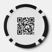 Lot De Jeton De Poker Code QR promotionnel de logo initial d'entreprise  (Verso)