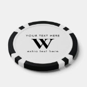 Lot De Jeton De Poker Code QR promotionnel de logo initial d'entreprise  (Simple)