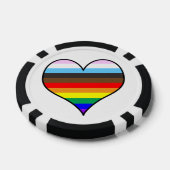 Lot De Jeton De Poker Coeur Rainbow Pride (Simple)