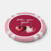 Lot De Jeton De Poker Cœurs de Cerise Rouge (Simple)
