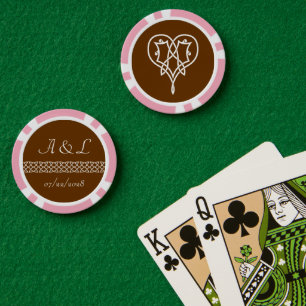 Lot De Jeton De Poker Coeurs de poids celtique au chocolat