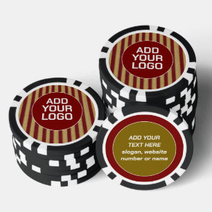 Lot De Jeton De Poker Collection de lin moderne de luxe bordeaux or