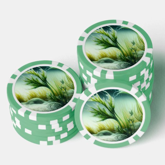 Lot De Jeton De Poker Commune d'Underwater (Empiler)