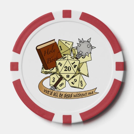 Lot De Jeton De Poker Conception de dés de classe (Recto)