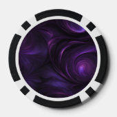 Lot De Jeton De Poker Conception de torsion violette foncée (Verso)