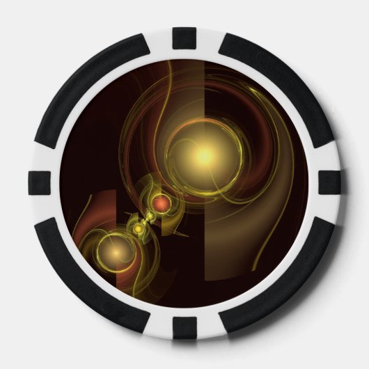 Lot De Jeton De Poker Connexion intime Art Abstrait (Recto)