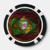 Lot De Jeton De Poker Connexions dynamiques Art Abstrait (Verso)