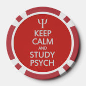 Lot De Jeton De Poker Conserver le calme et l'étude Psych puces de poker (Verso)