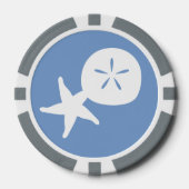 Lot De Jeton De Poker Coquillages d'été en Périwinkle (Recto)