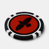 Lot De Jeton De Poker Corbeau rouge (Simple)