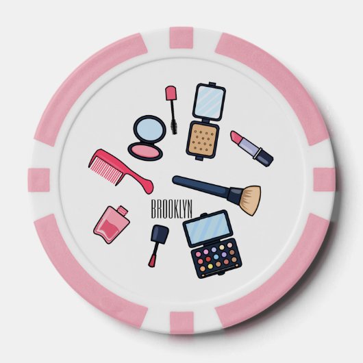 Lot De Jeton De Poker Cosmétique / maquillage illustration (Recto)