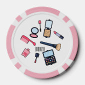 Lot De Jeton De Poker Cosmétique / maquillage illustration (Verso)
