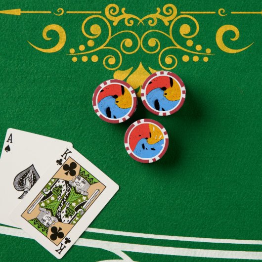 Lot De Jeton De Poker couleurs (Table de poker (pile))