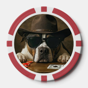 Lot De Jeton De Poker Cowboy Country Occidental Pitbull Poker
