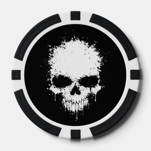 Lot De Jeton De Poker crâne (Recto)