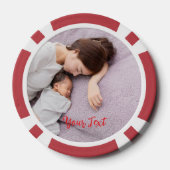 Lot De Jeton De Poker Create Custom Photo Home Tournament Game Night (Verso)