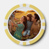 Lot De Jeton De Poker Create Custom Photo Home Tournament Game Night (Recto)