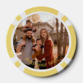 Lot De Jeton De Poker Create Custom Photo Home Tournament Game Night (Verso)