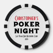 Lot De Jeton De Poker Create Your Own Bachelor Party (Recto)