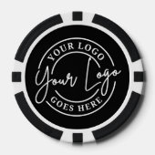 Lot De Jeton De Poker Create Your Own Black Logo (Recto)
