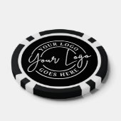 Lot De Jeton De Poker Create Your Own Black Logo (Simple)