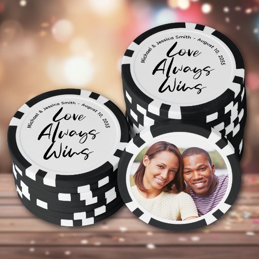 Lot De Jeton De Poker Create Your Own Photo Wedding