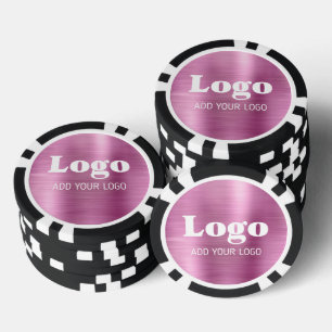 Lot De Jeton De Poker Créez votre propre logo d'entreprise de style méta