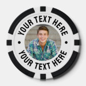 Lot De Jeton De Poker Créez votre propre photo (Recto)