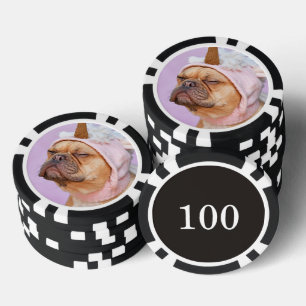 Lot De Jeton De Poker Créez Votre Propre Photo de Animal de Compagnie Pe