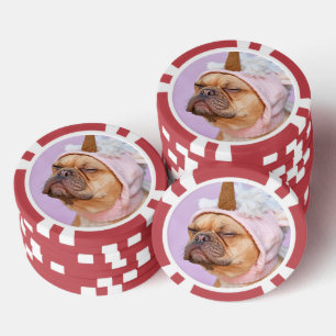 Lot De Jeton De Poker Créez Votre Propre Photo de Animal de Compagnie Pe