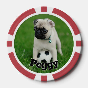 Lot De Jeton De Poker Créez Votre Propre Photo de Chien Personnalisée av