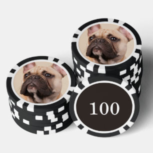 Lot De Jeton De Poker Créez Votre Propre Photo de Compagnon à Quatre Pat