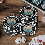 Lot De Jeton De Poker Créez votre propre souvenir photo<br><div class="desc">Jeton de poker personnalisé avec photo.</div>