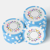 Lot De Jeton De Poker Crescent Pride Lunes et Coeurs Noirs (Empiler)