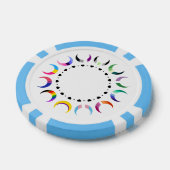 Lot De Jeton De Poker Crescent Pride Lunes et Coeurs Noirs (Simple)