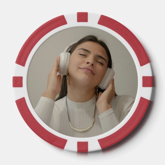 Lot De Jeton De Poker Custom Full Photo Modern  (Recto)