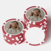 Lot De Jeton De Poker Custom Full Photo Modern  (Empiler)