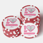 Lot De Jeton De Poker Custom I Love My Boyfriend - Ajouter photo et nom (Empiler)