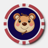 Lot De Jeton De Poker Cute Bear Smile (Recto)