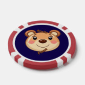 Lot De Jeton De Poker Cute Bear Smile (Simple)