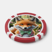 Lot De Jeton De Poker Cute Fox avec arc vert et rose (Simple)