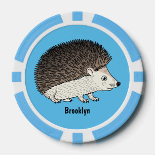 Lot De Jeton De Poker Cute prickly hedgehog cartoon