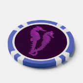 Lot De Jeton De Poker Danse Des Hippocampes (Violet) (Simple)