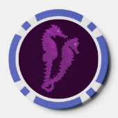 Lot De Jeton De Poker Danse Des Hippocampes (Violet) (Verso)