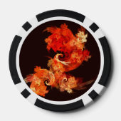 Lot De Jeton De Poker Danse Feux d'artifice Art Abstrait (Verso)