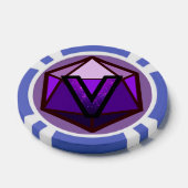 Lot De Jeton De Poker DEADLANDS - Chip de Poker d'équipe violet (Simple)