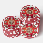 Lot De Jeton De Poker December Snowflakes  (Empiler)