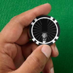 Lot De Jeton De Poker Déclaration de mode présidentielle Abraham Lincoln